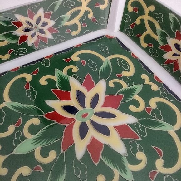 ‼️SOLD‼️ KASHMIR Takahashi Porcelain Hand decorated Trinket Dish Bowl VTG 1981 - Picture 5 of 8